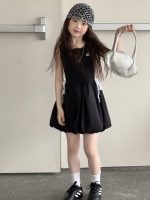 【100-150cm】ワンピース 配色 切り替え ノースリーブ 動きやすい カワイイ - 画像 (4)