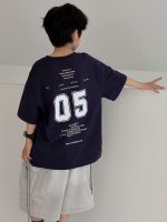 【90-160cm】Tシャツ プリント カジュアル 合わせやすい ラウンドネック 半袖 - 画像 (5)