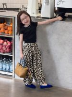 【90-150cm】半袖Tシャツorパンツ 女の子 レオパード シンプル - 画像 (4)
