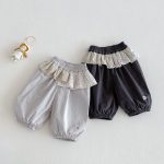 【73-100cm】パンツ フリル 切り替え スウィート