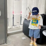 【90-160cm】Tシャツアルファベット半袖男の子 - 画像 (4)