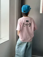 【90-160cm】Tシャツ レトロ プリント 半袖 男の子 - 画像 (3)