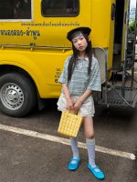 【90-160cm】Tシャツ カジュアル 合わせやすい ボーダー柄 女の子 親サイズ - 画像 (5)