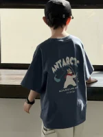 【90-160cm】Tシャツ スポーツ風 カジュアル プリント 男の子 - 画像 (6)