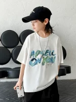 【90-160cm】 Tシャツ 男の子 半袖 ファッション かっこいい 着回し力抜群 - 画像 (4)