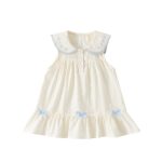 【73-100cm】ワンピース ベビー リボン付き スウィート - 画像 (6)