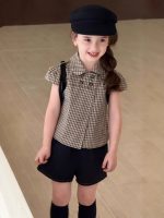 【90-140cm】シャツorショートパンツ 女の子 チェック柄 シンプル - 画像 (5)