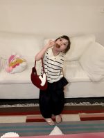 【90-150cm】ポロシャツorパンツ 女の子 ノースリープ ボーダー柄 - 画像 (7)