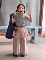 【90-150cm】半袖Ｔシャツorパンツ 女の子 リボン付き プリーツ - 画像 (10)