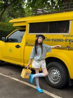 【90-160cm】Tシャツ カジュアル 合わせやすい ボーダー柄 女の子 親サイズ - 画像 (4)