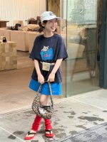 【90-160cm】Tシャツ 韓国風 プリント 着回し力抜群 ゆったり カジュアル - 画像 (4)