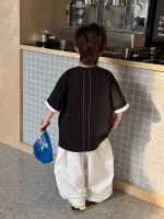 【90-160cm】Tシャツ シンプル カジュアル プリント 合わせやすい 男の子 - 画像 (5)