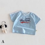 【73-120cm】半袖Tシャツorショートパンツ ベビー Vネックロゴ ボーダー - 画像 (10)