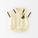 【66-90cm】ロンパース ベビー 肌に優しい くま柄 - 画像 (3)