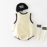 【66-90cm】ロンパース ABCノースリーブ 肌触り良い - 画像 (5)