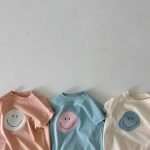 【66-90cm】ロンパース 半袖 笑顔 肌に優しい - 画像 (3)