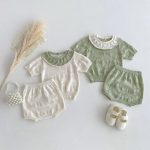 【66-100cm】セットアップ フリル ニット ナチュラル - 画像 (8)