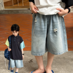 【100-170cm】パンツ 男の子 デニム ダメージジーンズ トレンド