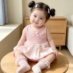 【66-90cm】ロンパース ふわふわ ピンク 可愛い - 画像 (6)