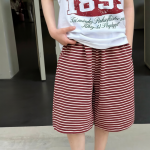 【100-170cm】パンツ 男の子 ボーダー柄 カジュアル 合わせやすい