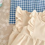 【66-100cm】ロンパースorワンピース フリル クリーム 姉妹服 - 画像 (10)