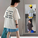 【90-160cm】半袖Tシャツ 男の子 プリント 英字 トレンド