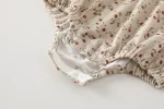 【66-90cm】ロンパース ベビー 半袖 レース襟 花柄 - 画像 (17)