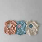 【66-90cm】ロンパース 半袖 笑顔 肌に優しい - 画像 (2)