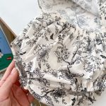 【66-90cm】セットアップ ブラック フラワー 半袖 トップス＆パンツ - 画像 (11)
