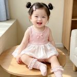【66-90cm】ロンパース ふわふわ ピンク 可愛い - 画像 (8)