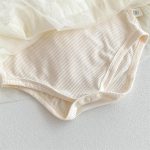 【66-90cm】ワンピース風ロンパース ブラック ハート - 画像 (10)