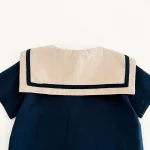 【80-130cm】セットアップ ベビー セーラー風  ナチュラル - 画像 (17)