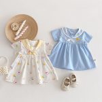 【73-120cm】ワンピース ベビー アヒル柄 セーラー - 画像 (10)