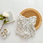 【66-90cm】ロンパース ノースリーブ フラワー - 画像 (7)