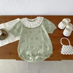 【66-90cm】ロンパース フリル ニット ベビー服 - 画像 (13)