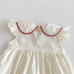 【66-90cm】ロンパース 可愛い フリル刺繡 ベビー服 - 画像 (6)