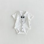【66-90cm】ロンパース プリンス 半袖 ベビー服 - 画像 (3)