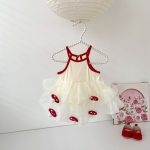 【73-130cm】ワンピース キノコ ケーキ キャミソール - 画像 (10)