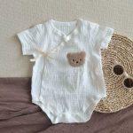 【66-90cm】ロンパース ヒョウ柄 ナチュラル - 画像 (5)