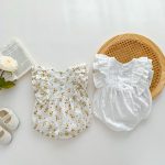 【66-90cm】ロンパース ノースリーブ フラワー - 画像 (10)