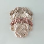 【66-90cm】ロンパース チェックorハートorドット - 画像 (3)