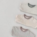 【73-100cm】半袖Tシャツ 男の子 カジュアル ボーダー柄 クルーネック - 画像 (3)