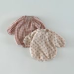 【66-90cm】ロンパース チェックorハートorドット - 画像 (5)