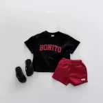 【80-130cm】セットアップ ベビー ノーカラー ワッフル - 画像 (6)