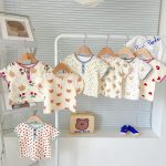 【66-100cm】セットアップ 可愛い クマ柄 コットン 可愛い - 画像 (16)
