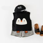 【73-110cm】セットアップ 可愛い ペンギン 上下セット - 画像 (2)