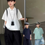 【100-170cm】半袖Ｔシャツ 男の子 ポロシャツ 無地 シンプル