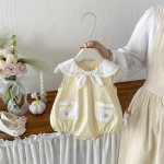 【66-90cm】ロンパース ノースリーブ ウサギ セーラー - 画像 (3)