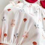 【66-90cm】ロンパース ウサギ柄 フリル - 画像 (14)