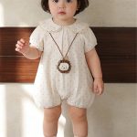【66-90cm】半袖ロンパース ガーリー 水玉 - 画像 (5)